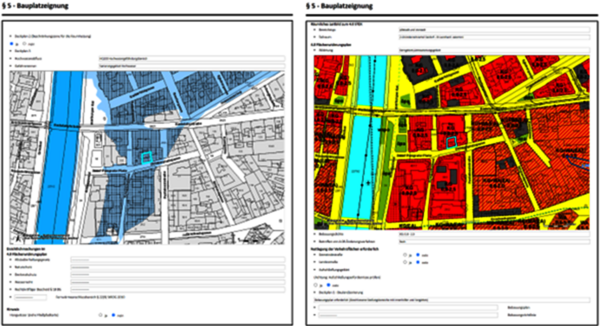 Auszug aus der HTML-Seite mit der Information zur Bauplatzeignung der Stadt Graz.